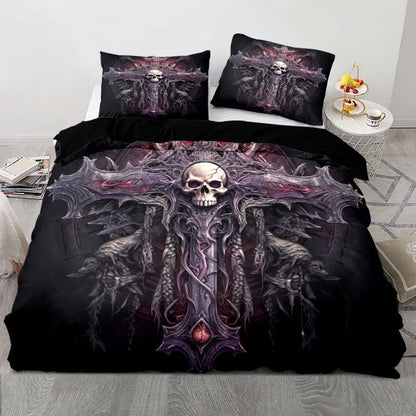 Rose Skull Printed Home Textile Bedding Suit    Home Decor Supply | Online Retail | ShoreShopper.com