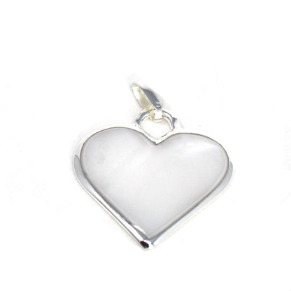 Corazon Blanco White Heart Pendant with Chain    Home Decor Supply | Online Retail | ShoreShopper.com