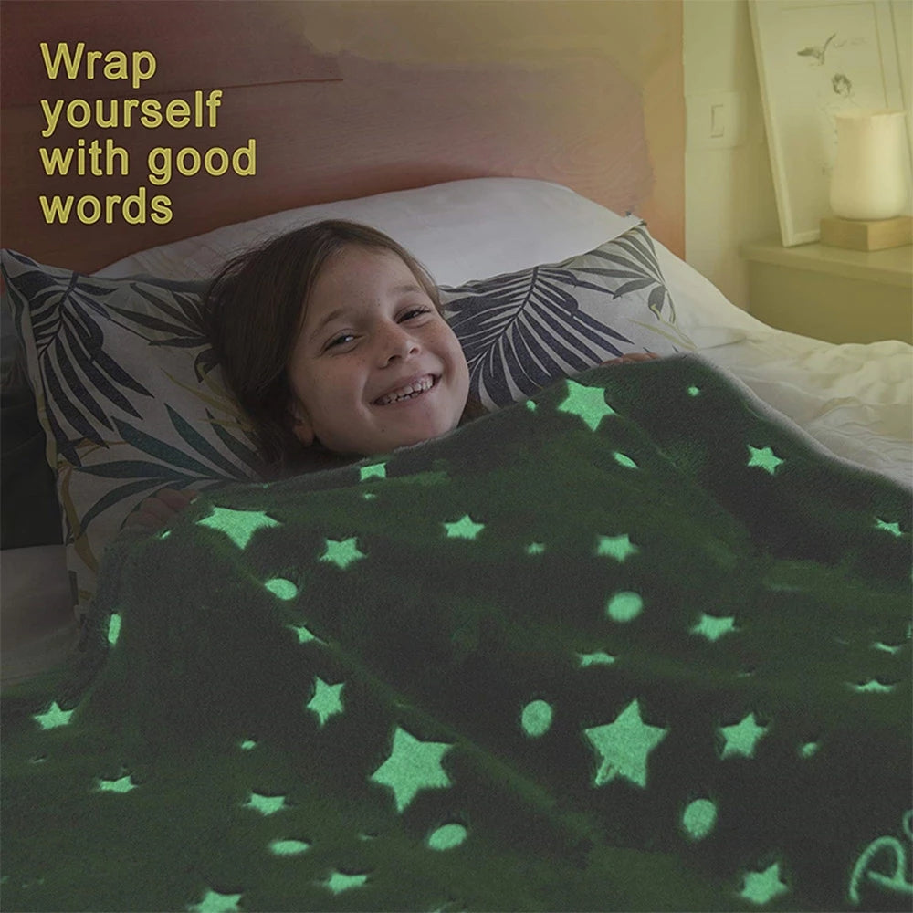 Glowing Polyester Wool Blanket In The Dark    Home Decor Supply | Online Retail | ShoreShopper.com
