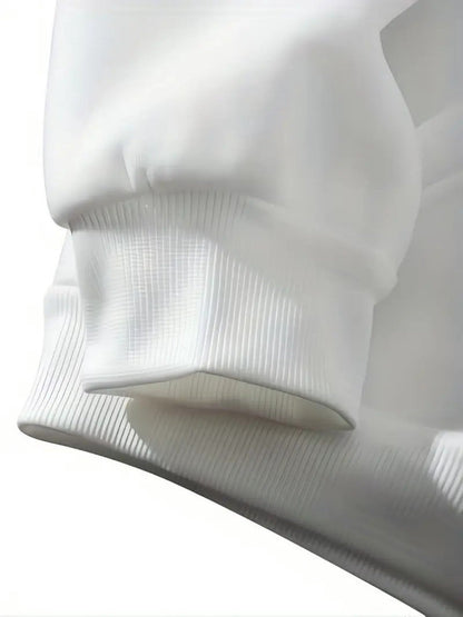 A Long-Sleeve Hooded Sweatshirt Featuring a Drawstring And Pockets, Designed for a Relaxed Fit in Men's Street Fashion, Perfect for Outdoor Casual Sportswear During The Winter And Autumn Seasons, Available for Local Delivery.    Home Decor Supply | Online Retail | ShoreShopper.com