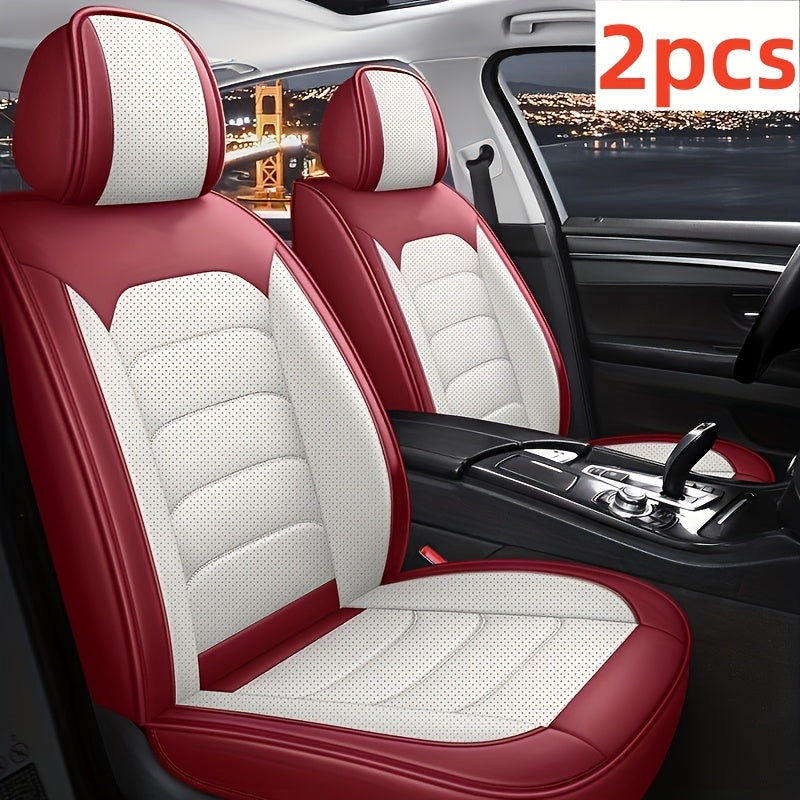 1pc and 2pcs Luxury Faux Leather Car Front Seat Covers | Universal Fit, Independent Seat Design for Main Driver/Co-driver, All-inclusive Sports Car Seat, Suitable for Cars, SUVs, and Pickup Trucks    Home Decor Supply | Online Retail | ShoreShopper.com