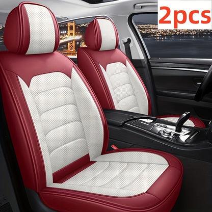 1pc and 2pcs Luxury Faux Leather Car Front Seat Covers | Universal Fit, Independent Seat Design for Main Driver/Co-driver, All-inclusive Sports Car Seat, Suitable for Cars, SUVs, and Pickup Trucks    Home Decor Supply | Online Retail | ShoreShopper.com
