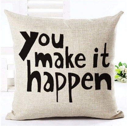 Letter black and white home pillowcase    Home Decor Supply | Online Retail | ShoreShopper.com