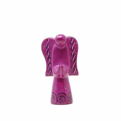 Soapstone Angel Sculptures, Fushia    Home Decor Supply | Online Retail | ShoreShopper.com