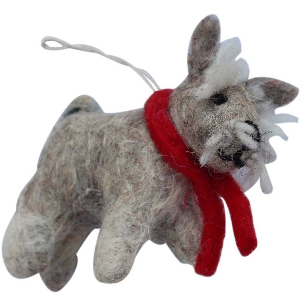 Terrier Felt Ornament - Global Groove (H)    Home Decor Supply | Online Retail | ShoreShopper.com
