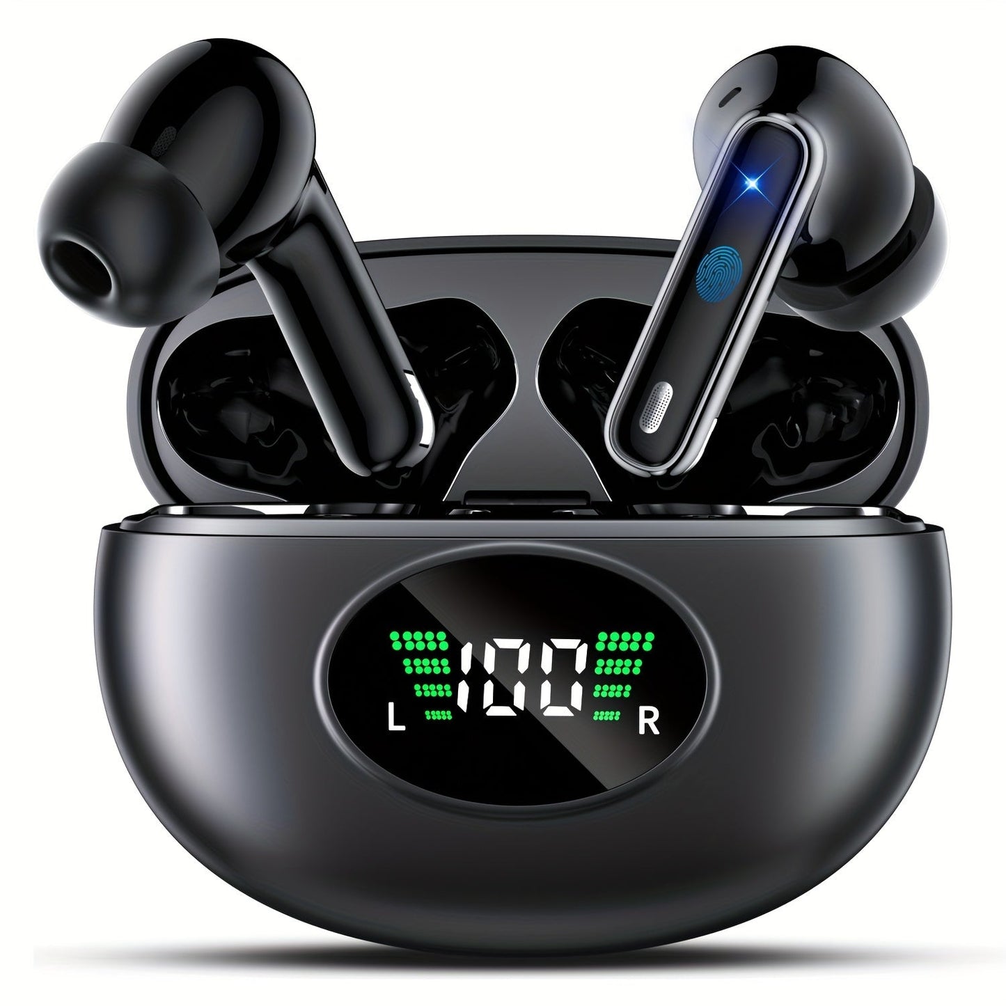Bluetooth Earphones, Bluetooth Earbuds, In Ear Earphones, Wireless Earphones, with LED Power Display Charging Case, Bluetooth 5.4 Earphones, True Wireless Bluetooth Earphones, Playback Time Of 40 Hours, Wireless Noise Cancell    Home Decor Supply | Online Retail | ShoreShopper.com