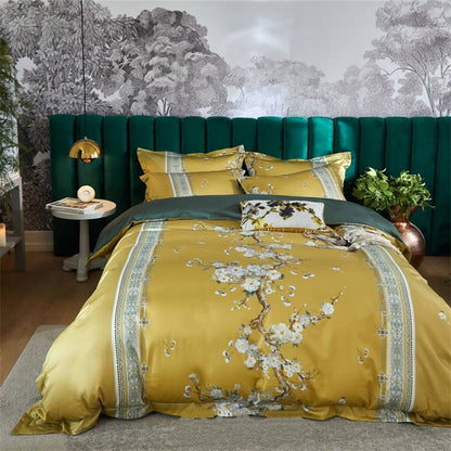 Four-piece printed long-staple cotton satin    Home Decor Supply | Online Retail | ShoreShopper.com