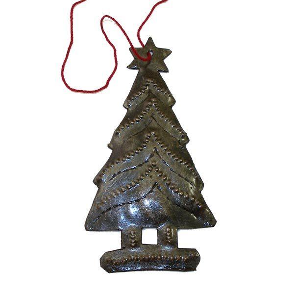 Tree Design Steel Drum Ornament - Croix des Bouquets (H)    Home Decor Supply | Online Retail | ShoreShopper.com
