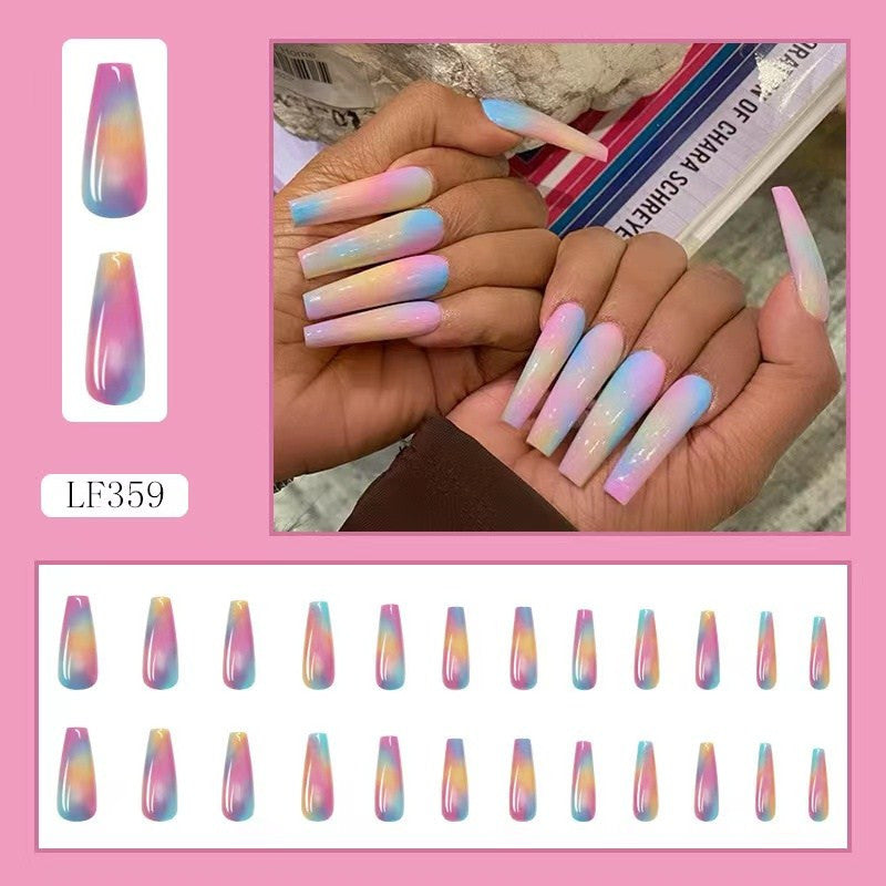 Women's Fashion Ballet Rainbow Fake Nail Art    Home Decor Supply | Online Retail | ShoreShopper.com