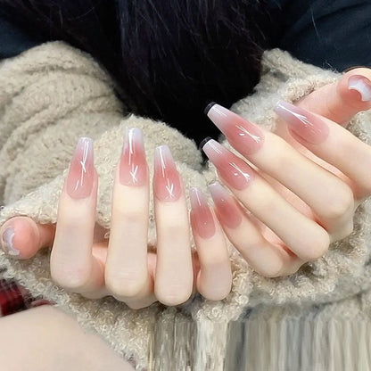 Blush Gradient Nude Nail Art Removable Nail Tip    Home Decor Supply | Online Retail | ShoreShopper.com