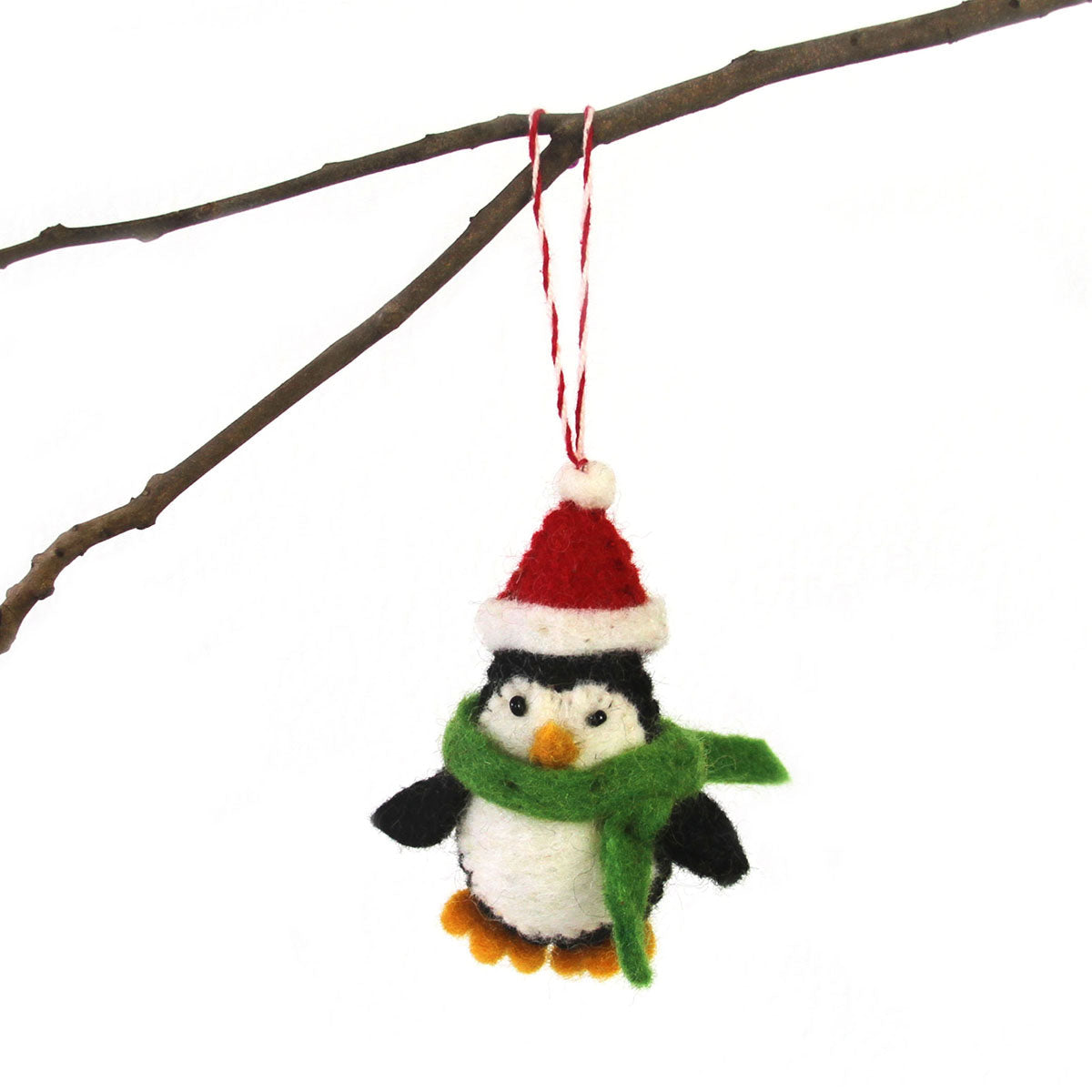 Hand Felted Christmas Ornament: Penguin - Global Groove (H)    Home Decor Supply | Online Retail | ShoreShopper.com
