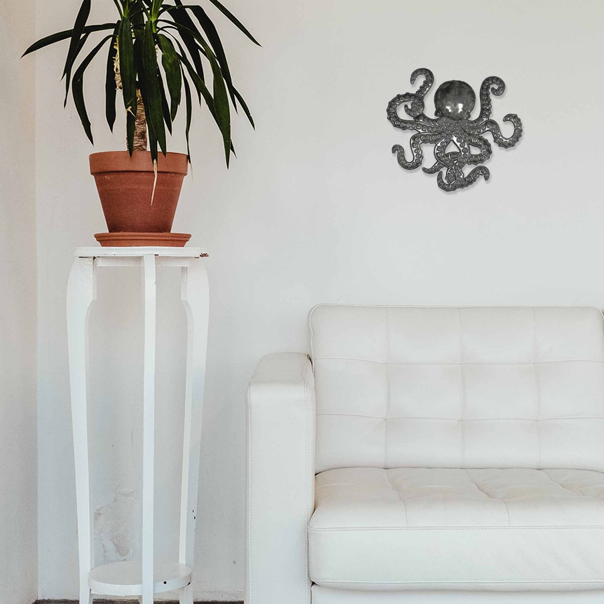 Octopus Nautical Haitian Steel Drum Wall Art x 16    Home Decor Supply | Online Retail | ShoreShopper.com