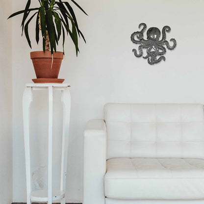 Octopus Nautical Haitian Steel Drum Wall Art x 16    Home Decor Supply | Online Retail | ShoreShopper.com