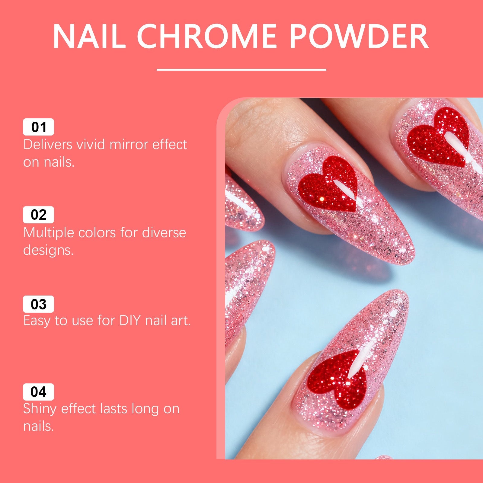Magic Mirror Glitter Nail Art Kit Nail Art Decorations    Home Decor Supply | Online Retail | ShoreShopper.com