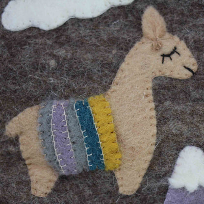 Hand Crafted Felt: Llama Pouch    Home Decor Supply | Online Retail | ShoreShopper.com