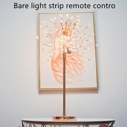 Nordic Feather Table Lamp w/ Remote Control - Dimmable LED Bedside Light - ShoreCo.Shop