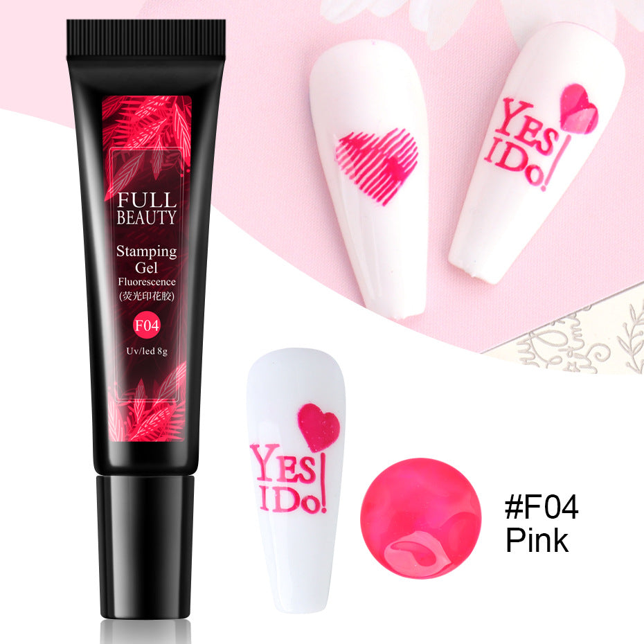 Nail Art Fluorescent Printing Glue, Nail Template Transfer Glue Hose Set    Home Decor Supply | Online Retail | ShoreShopper.com