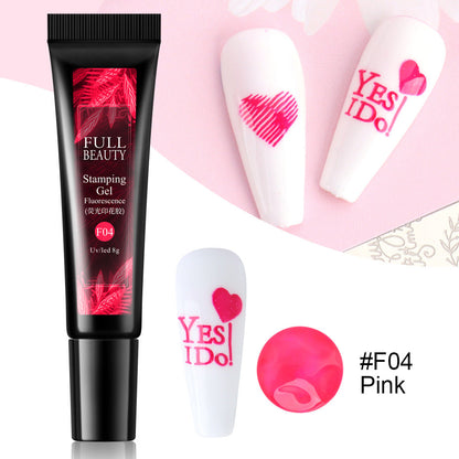 Nail Art Fluorescent Printing Glue, Nail Template Transfer Glue Hose Set    Home Decor Supply | Online Retail | ShoreShopper.com