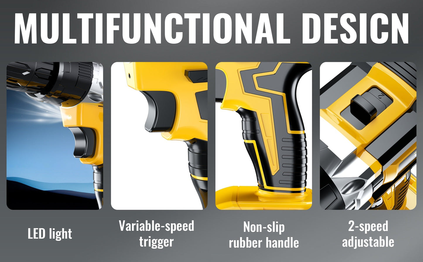 21V Multi-function Impact Drill Set Wireless Power w/ Battery And Quick Charger    Home Decor Supply | Online Retail | ShoreShopper.com