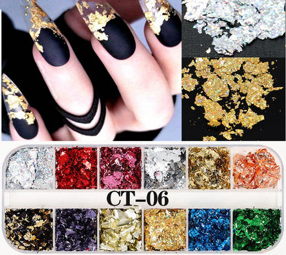 Nail Art Bright Powder Laser Symphony Candy Paper Nail Sticker    Home Decor Supply | Online Retail | ShoreShopper.com