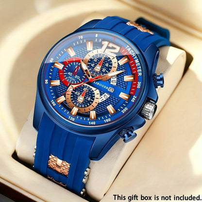 1pc Men'S Fashion Casual Quartz Watch, Silicone Strap, Date Display - Stylish Casual Wristwatch for Casual Attire, Casual Wristwatch | Sporty Watch Design | Quartz Movement, Thanksgiving, Christmas The Perfect Gift Reloj Para    Home Decor Supply | Online Retail | ShoreShopper.com