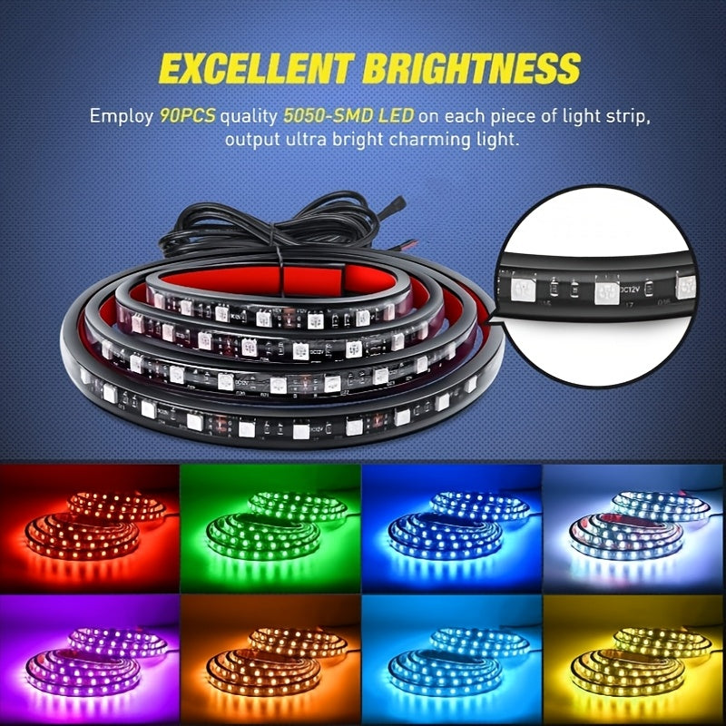 Car Lighting Kit, RGB Floor Lighting with Music Synchronization, Remote And App Control, Multiple Color Combinations, Remote Compatibility    Home Decor Supply | Online Retail | ShoreShopper.com