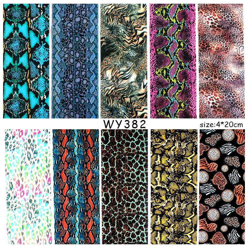 Leopard Snake Floral  Nail Art Sticker    Home Decor Supply | Online Retail | ShoreShopper.com