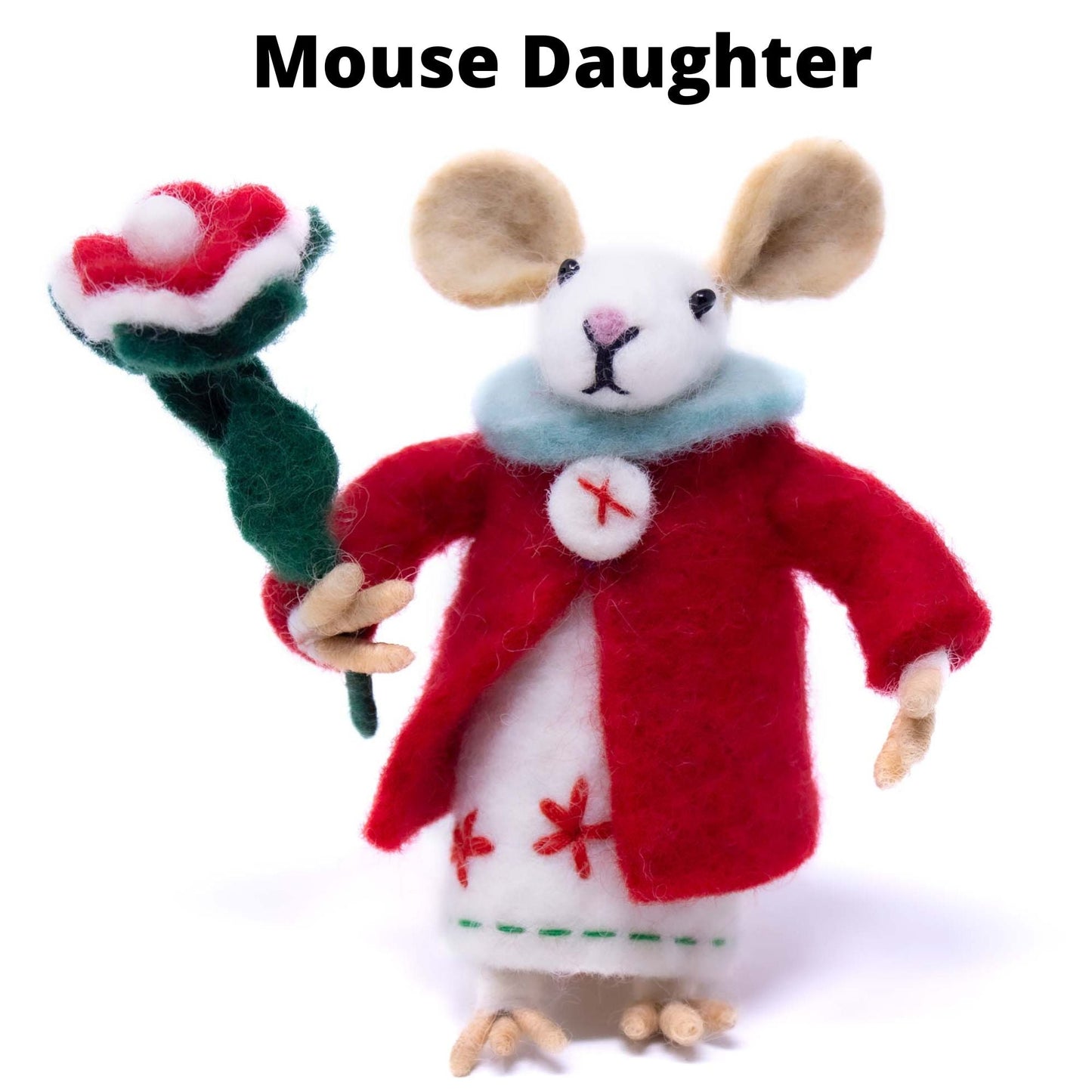 Family of Mice Handmade Fel Collectibles, Set of Five    Home Decor Supply | Online Retail | ShoreShopper.com