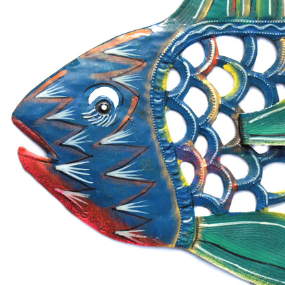 24 inch Painted Fish & Shell - Caribbean Craft    Home Decor Supply | Online Retail | ShoreShopper.com