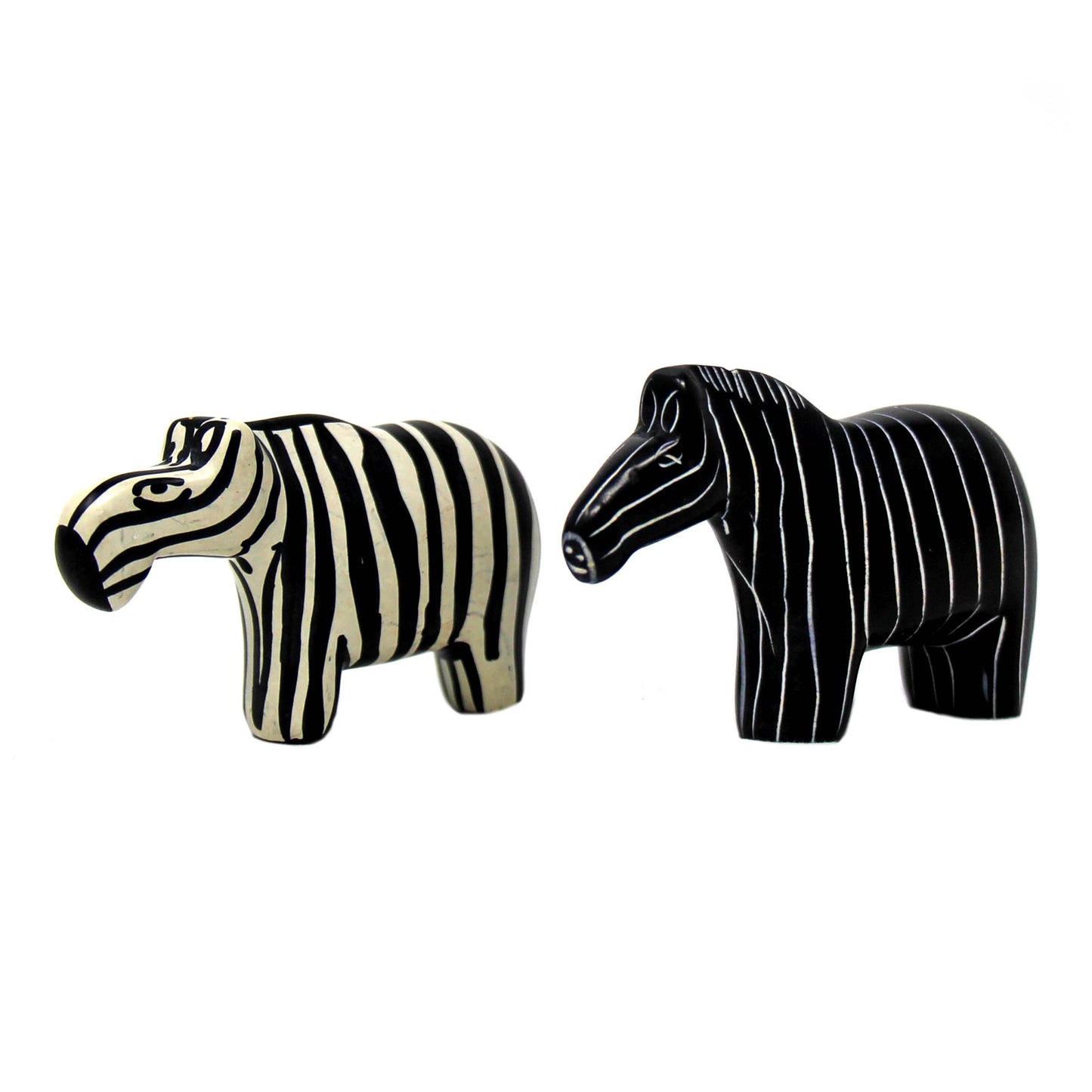 Zebra Soapstone Sculptures, Set of 2    Home Decor Supply | Online Retail | ShoreShopper.com