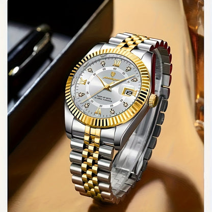 Men's High-end Watch Trend Fashion Business Calendar Luminous Quartz Watch    Home Decor Supply | Online Retail | ShoreShopper.com