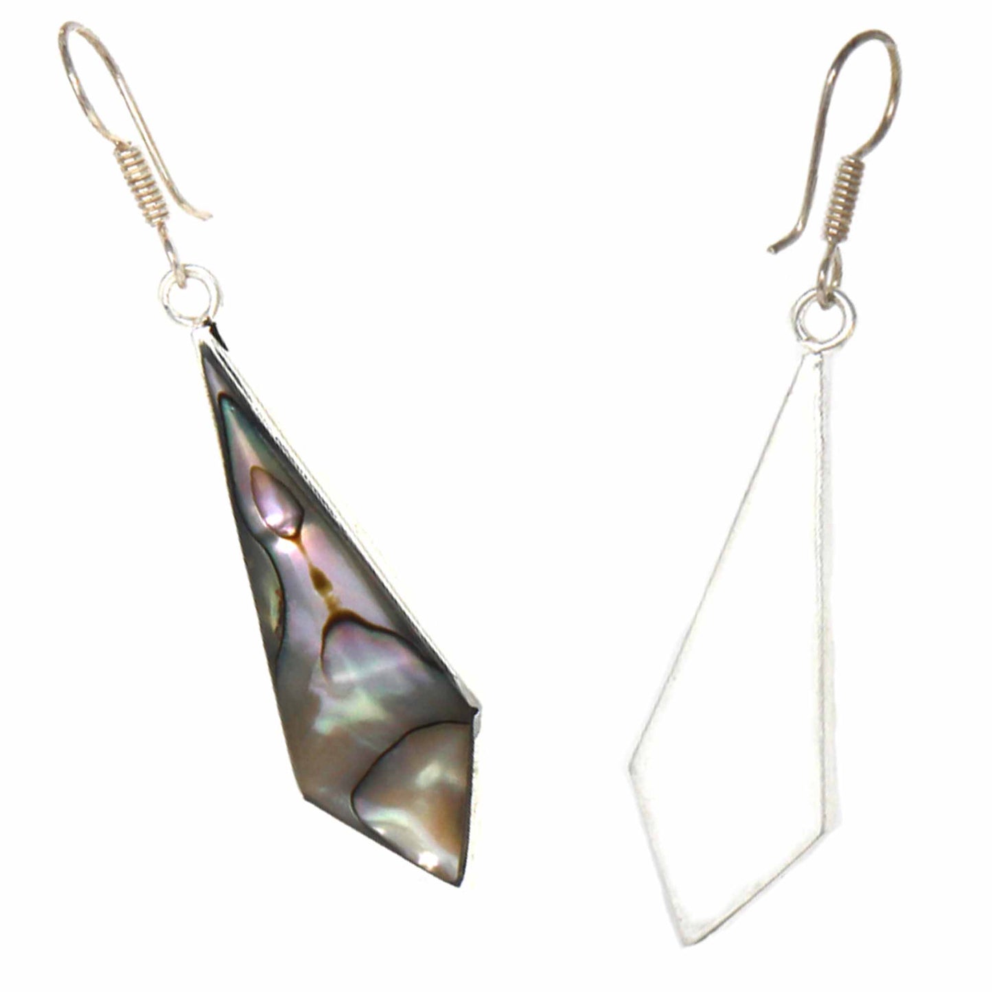 Abalone Diamond-Shaped Dangle Earrings    Home Decor Supply | Online Retail | ShoreShopper.com