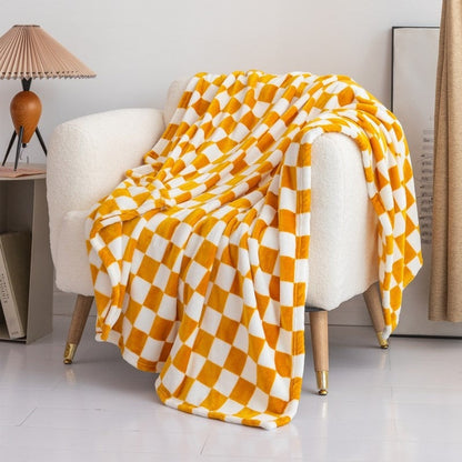 Checkered Flannel Blanket Printed Coral Fleece Thickening Bed Sheet Nap    Home Decor Supply | Online Retail | ShoreShopper.com