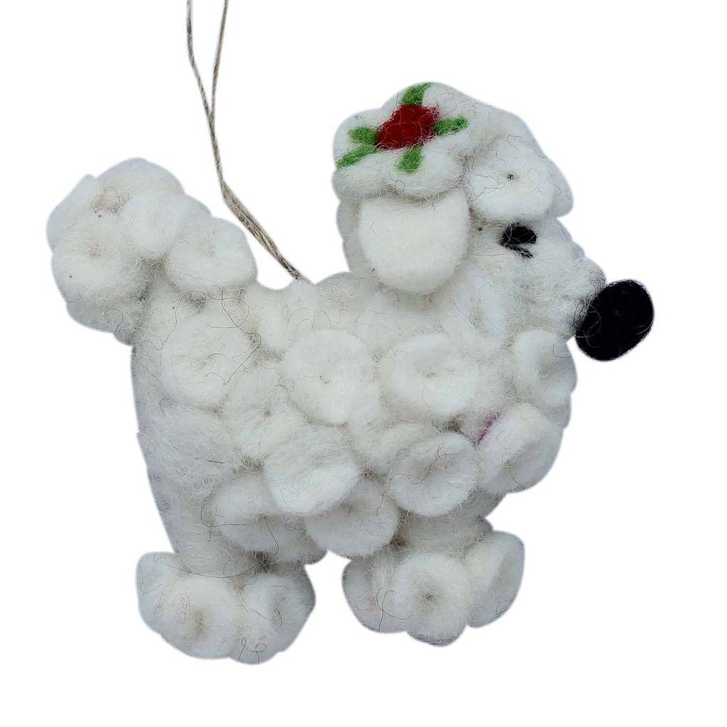 Poodle Felt Ornament - Global Groove (H)    Home Decor Supply | Online Retail | ShoreShopper.com