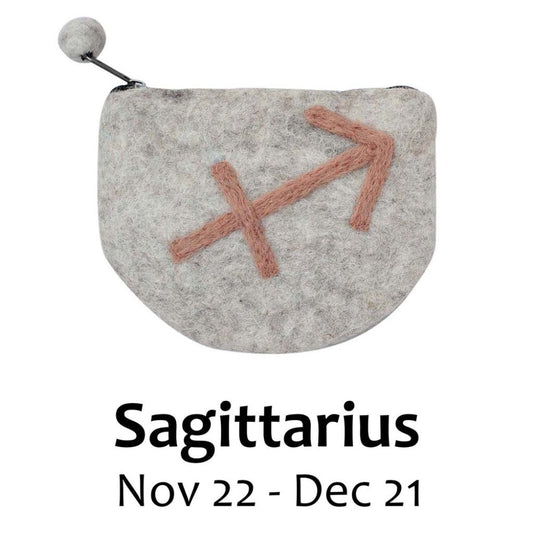 Felt Sagittarius Zodiac Coin Purse - Global Groove    Home Decor Supply | Online Retail | ShoreShopper.com