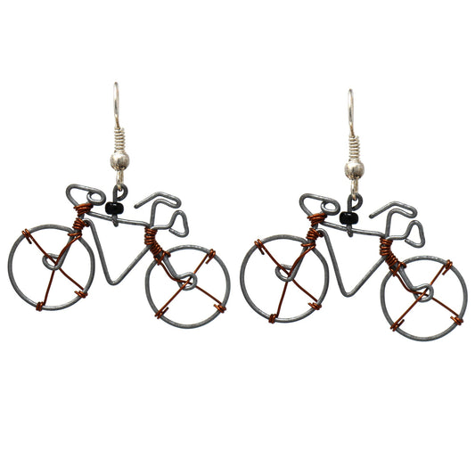 Recycled Wire Bicycle Earrings - Set of 10    Home Decor Supply | Online Retail | ShoreShopper.com