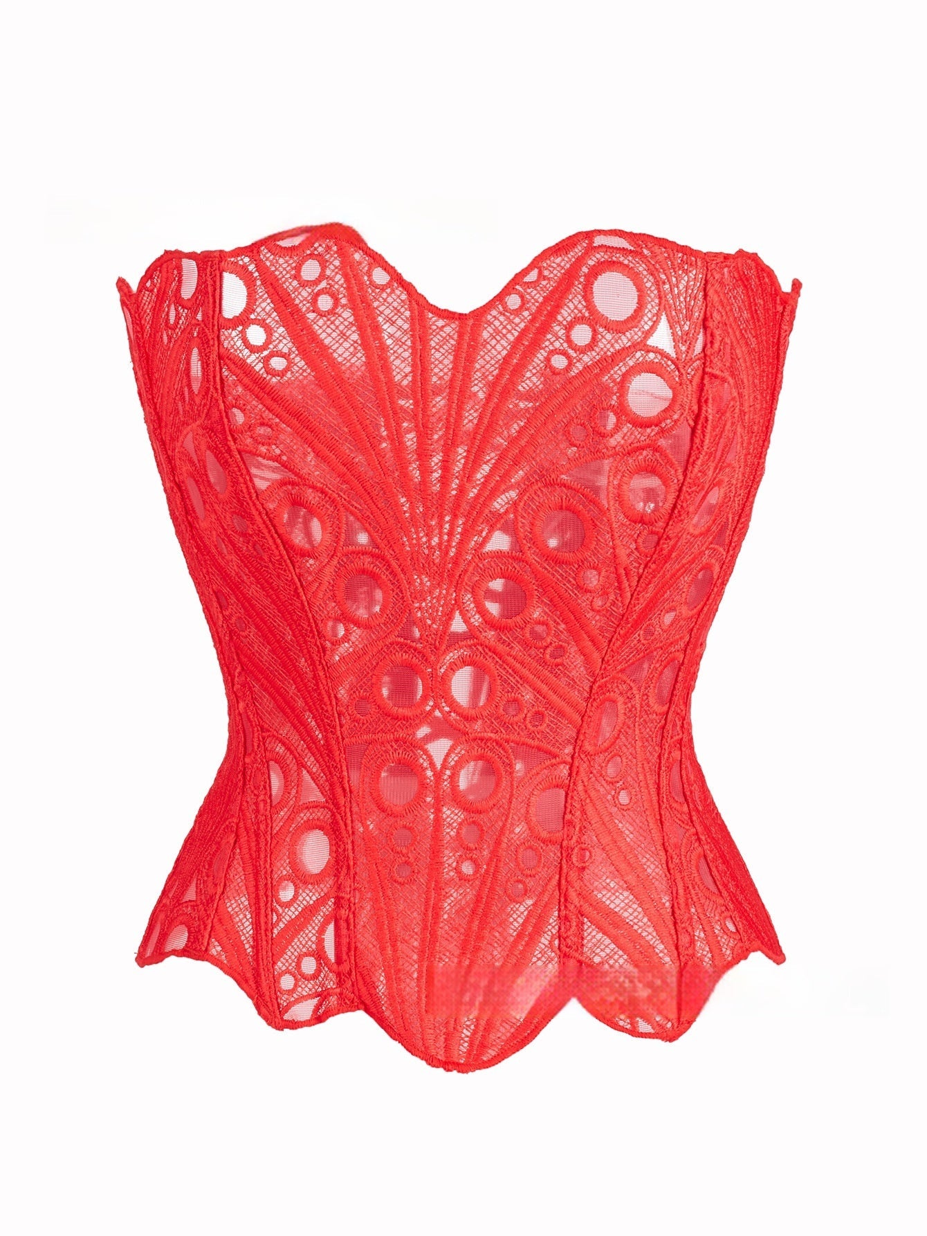 Sexy Hollow Out Corset Top Women Lace Double-layer Streetwear Party Club Corset Clothing    Home Decor Supply | Online Retail | ShoreShopper.com