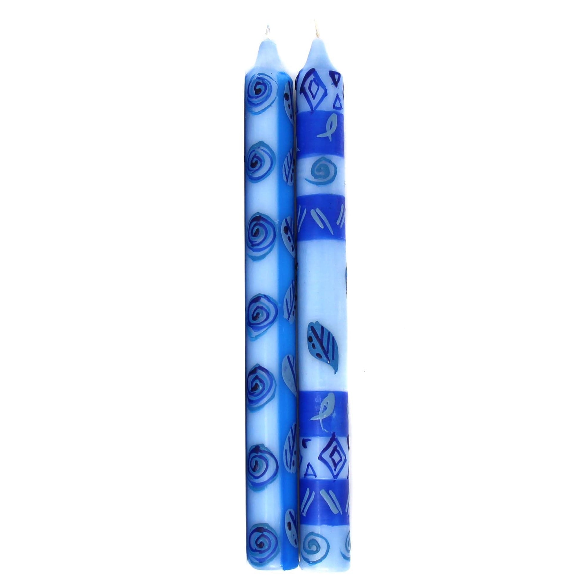Tall Hand Painted Candles - Pair -Feruzi Design - Nobunto    Home Decor Supply | Online Retail | ShoreShopper.com