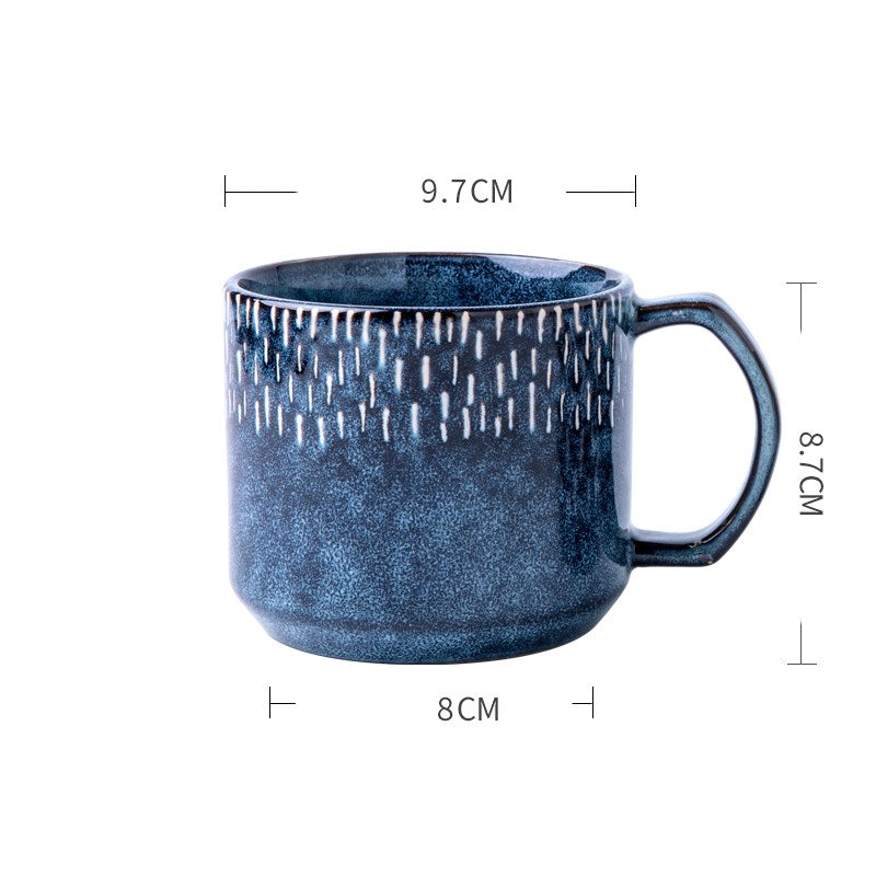 Starry Retro Blue Mark Cup    Home Decor Supply | Online Retail | ShoreShopper.com