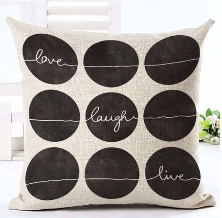 Letter black and white home pillowcase    Home Decor Supply | Online Retail | ShoreShopper.com