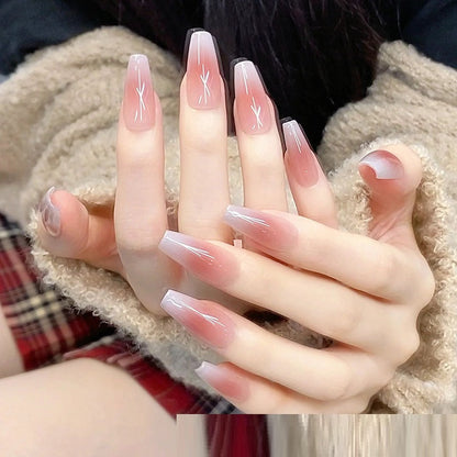 Blush Gradient Nude Nail Art Removable Nail Tip    Home Decor Supply | Online Retail | ShoreShopper.com