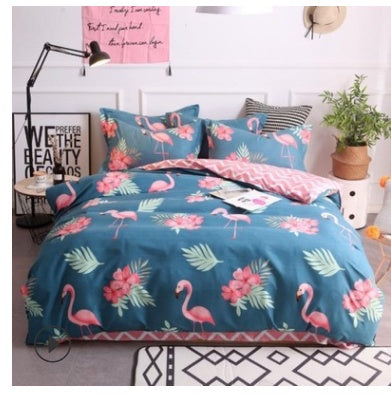 Cotton cartoon active thickening sanding four-piece cotton wedding gift linen quilt cover bedding    Home Decor Supply | Online Retail | ShoreShopper.com