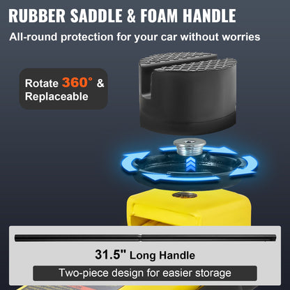 Happybuy 2.5 Ton Alloy Single Cylinder Compact Car Jack 3"-15"    Home Decor Supply | Online Retail | ShoreShopper.com