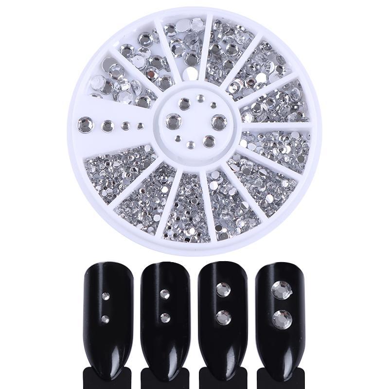 Nail Ornament Silver Nail Art Transparent Crystal    Home Decor Supply | Online Retail | ShoreShopper.com