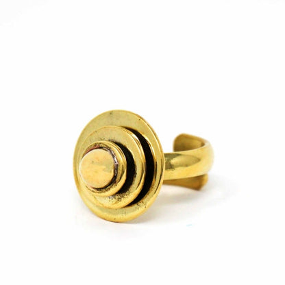 Domed Adjustable Brass Ring    Home Decor Supply | Online Retail | ShoreShopper.com