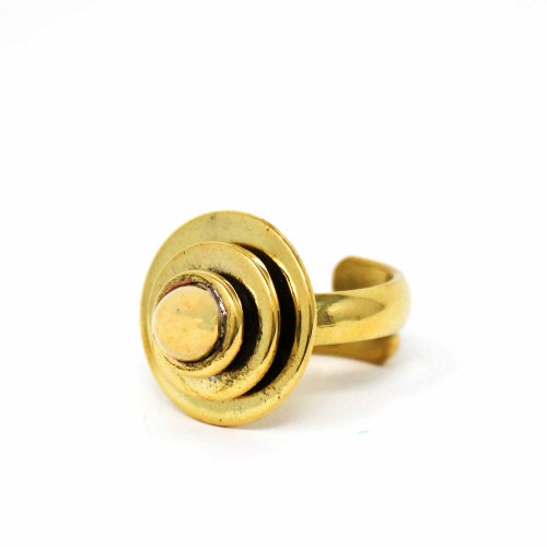 Domed Adjustable Brass Ring    Home Decor Supply | Online Retail | ShoreShopper.com