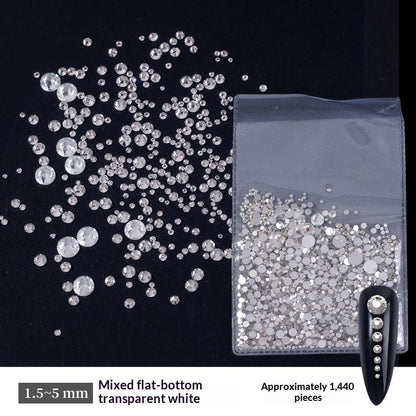 Transparent Flat-bottomed Small Round Rhinestones For Dazzling Nail Art    Home Decor Supply | Online Retail | ShoreShopper.com