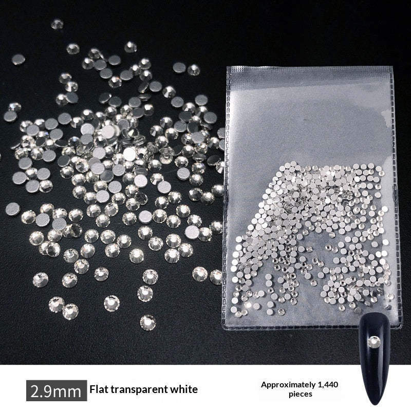 Transparent Flat-bottomed Small Round Rhinestones For Dazzling Nail Art    Home Decor Supply | Online Retail | ShoreShopper.com
