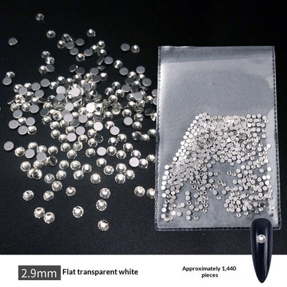 Transparent Flat-bottomed Small Round Rhinestones For Dazzling Nail Art    Home Decor Supply | Online Retail | ShoreShopper.com