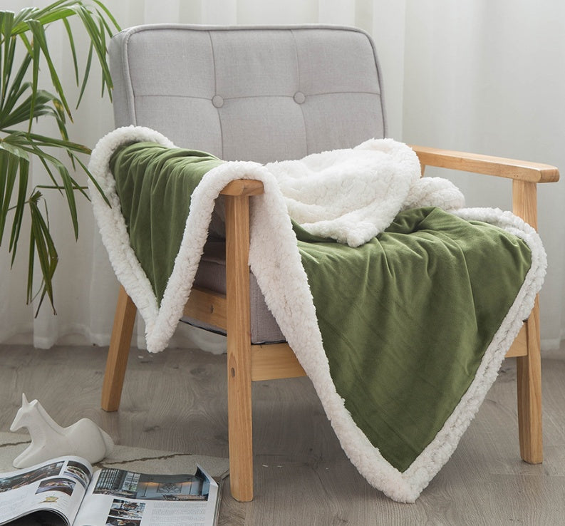 Double blankets spring and autumn warm nap blanket    Home Decor Supply | Online Retail | ShoreShopper.com
